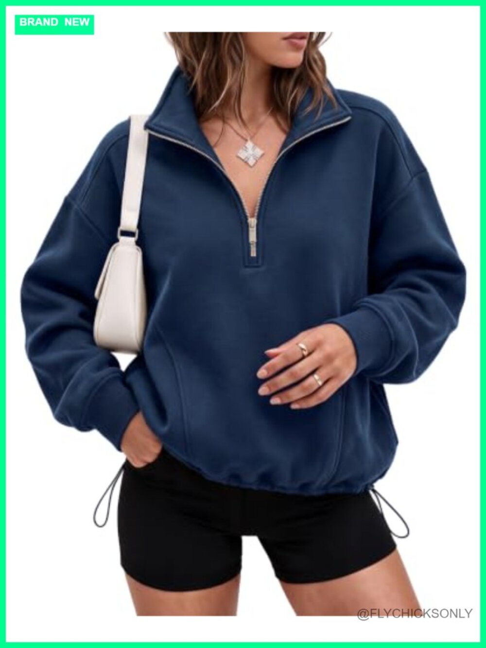 Oversized Half Zip Fleece Sweatshirt Mock Neck Pullover